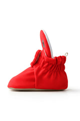 Red Fleece Baby Slippers – Soft & Safe First Step Shoes