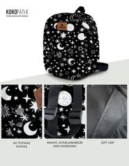 Night Pattern Toddler Backpack – Small Size Kids Backpack for Ages 1–3, Daycare Bag