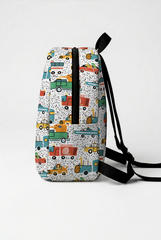 Migrating Animals Pattern Personalized Toddler Backpack – Small Size Kids Backpack for Ages 1–3, Daycare Bag