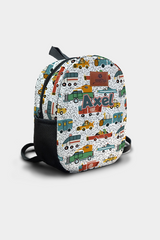 Migrating Animals Pattern Personalized Backpack – Medium Size Kids Backpack for Ages 3–6, Daycare Bag