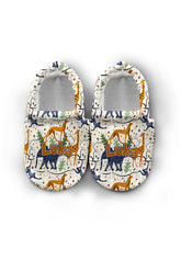 Make It Yours – Personalized Animated Forest Pattern Booties for Babies | Non-Slip, Cotton, Unisex