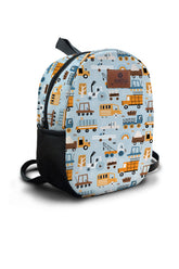 Construction Vehicles Pattern Preschool Backpack – Medium Size Kids Backpack for Ages 3–5, Daycare Bag
