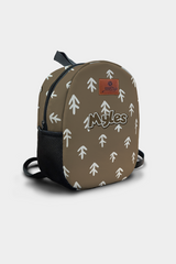 Brown Arrow Pattern Personalized Backpack – Medium Size Kids Backpack for Ages 3–6, Daycare Bag