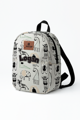 Cartoon Pattern Personalized Toddler Backpack – Small Size Kids Backpack for Ages 1–3, Daycare Bag