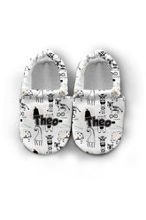 Make It Yours – Personalized Cartoon Pattern Booties for Babies | Non-Slip, Cotton, Unisex