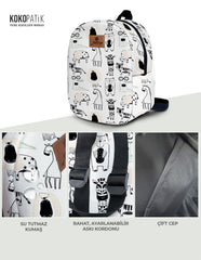 Cartoon Pattern Toddler Backpack – Small Size Kids Backpack for Ages 1–3, Daycare Bag
