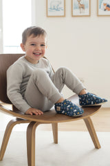 Kokopatik, Non-Slip Sole, Organic Cotton Lined Home Slippers, First Step Shoes, Winter Animals Patterned Slippers