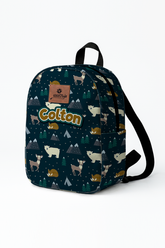 Winter Animals Pattern Personalized Toddler Backpack – Small Size Kids Backpack for Ages 1–3, Daycare Bag