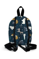 Winter Animals Pattern Preschool Backpack – Medium Size Kids Backpack for Ages 3–5, Daycare Bag