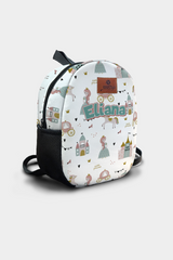 Little Princess Pattern Personalized Backpack – Medium Size Kids Backpack for Ages 3–6, Daycare Bag