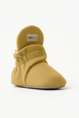 Cream Fleece Baby Booties – Soft, Non-Slip Indoor Slippers for Babies