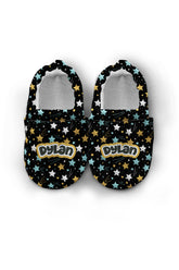Make It Yours – Personalized Comet Pattern Booties for Babies | Non-Slip, Organic Cotton, First Step Shoes