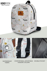 Little Elephant Pattern Toddler Backpack – Small Size Kids Backpack for Ages 1–3, Daycare Bag