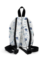 Blue Ocean Adventure Pattern Preschool Backpack – Medium Size Kids Backpack for Ages 3–5, Daycare Bag