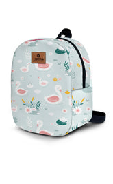 Blue Swan Pattern Toddler Backpack β Small Size Kids Backpack for Ages 1β3, Daycare Bag