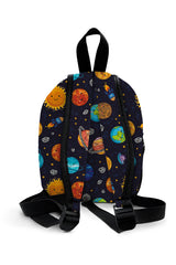 Happy Space Pattern Personalized Backpack – Medium Size Kids Backpack for Ages 3–6, Daycare Bag