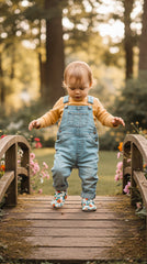 Kokopatik, Non-Slip Sole, Organic Cotton Lined Home Slippers, First Step Shoes, April Flowers Patterned Slippers