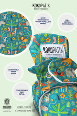 Forest Adventure Baby Booties – Cozy Non-Slip Cotton Slippers for Nature-Loving Little Feet