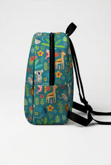 Forest Pattern Personalized Toddler Backpack – Small Size Kids Backpack for Ages 1–3, Daycare Bag