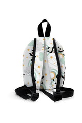 Panda Pattern Personalized Backpack – Medium Size Kids Backpack for Ages 3–6, Daycare Bag