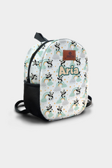 Panda Pattern Personalized Backpack – Medium Size Kids Backpack for Ages 3–6, Daycare Bag