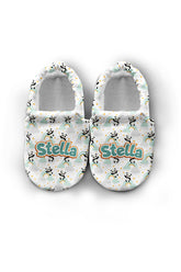 Make It Yours – Personalized Panda Pattern Booties for Babies | Non-Slip, Cotton, Unisex