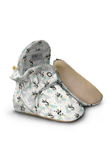 Panda Pattern Slippers, Non-Slip Sole, Organic Cotton Lined, Unisex Baby Slippers