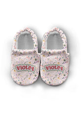 Make It Yours – Personalized Pink Spring Booties for Babies | Non-Slip, Cotton, Home & Nursery Use