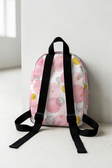 Pink Bubble Pattern Personalized Toddler Backpack – Small Size Kids Backpack for Ages 1–3, Daycare Bag