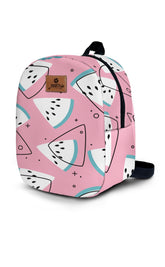 Pink Watermelon Pattern Toddler Backpack – Small Size Kids Backpack for Ages 1–3, Daycare Bag