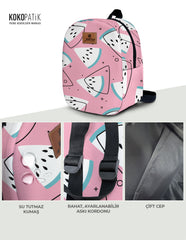 Pink Watermelon Pattern Toddler Backpack – Small Size Kids Backpack for Ages 1–3, Daycare Bag