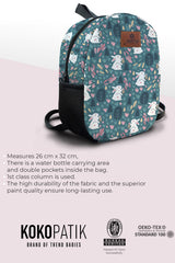 Rabbit Pattern Preschool Backpack – Medium Size Kids Backpack for Ages 3–5, Daycare Bag