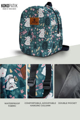 Rabbit Pattern Toddler Backpack – Small Size Kids Backpack for Ages 1–3, Daycare Bag