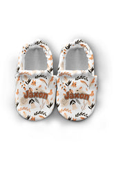 Make It Yours – Personalized Salmon Pattern Booties for Babies | Non-Slip, Cotton, Unisex