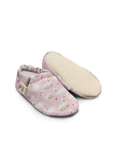Kokopatik Organic Cotton Baby Booties – Non-Slip Sole, Newborn Booties, Home & Nursery Shoes, Crowned Swan Pattern Booties