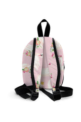 Crowned Swan Pattern Personalized Backpack – Medium Size Kids Backpack for Ages 3–6, Daycare Bag