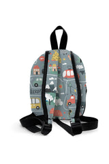 Road Pattern Preschool Backpack – Medium Size Kids Backpack for Ages 3–5, Daycare Bag