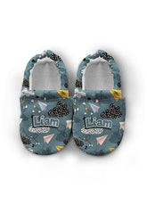 Make It Yours – Personalized Kite Pattern Booties for Babies | Non-Slip, Cotton, Unisex