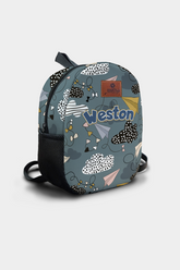 Kite Pattern Personalized Backpack – Medium Size Kids Backpack for Ages 3–6, Daycare Bag