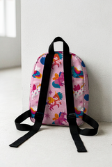 Unicorn Pattern Personalized Toddler Backpack – Small Size Kids Backpack for Ages 1–3, Daycare Bag