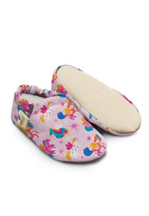 Kokopatik Non-Slip Sole, Indoor/Creche Booties, Unisex Baby Booties, Cotton Newborn Shoe, Unicorn Pattern