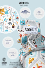 Utopia Baby Booties – Dreamy & Artistic Non-Slip Cotton Slippers for Imaginative Little Steps