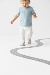 Kokopatik, Non-Slip Sole, Organic Cotton Lined Home Slippers, First Step Shoes, Utopia Patterned Slippers