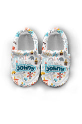 Make It Yours – Personalized Utopia Pattern Booties for Babies | Non-Slip, Organic Cotton, First Step Shoes