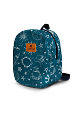 Space Pattern Toddler Backpack – Small Size Kids Backpack for Ages 1–3, Daycare Bag