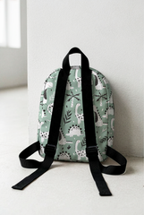 Green Dino Pattern Personalized Toddler Backpack – Small Size Kids Backpack for Ages 1–3, Daycare Bag