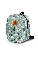 Green Dino Pattern Toddler Backpack – Small Size Kids Backpack for Ages 1–3, Daycare Bag