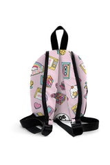 90s Pattern Preschool Backpack – Medium Size Kids Backpack for Ages 3–5, Daycare Bag