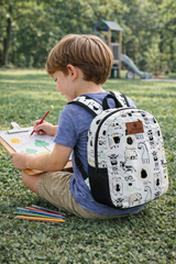 Cartoon Pattern Preschool Backpack – Medium Size Kids Backpack for Ages 3–5, Daycare Bag
