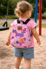 Unicorn Pattern Personalized Toddler Backpack – Small Size Kids Backpack for Ages 1–3, Daycare Bag